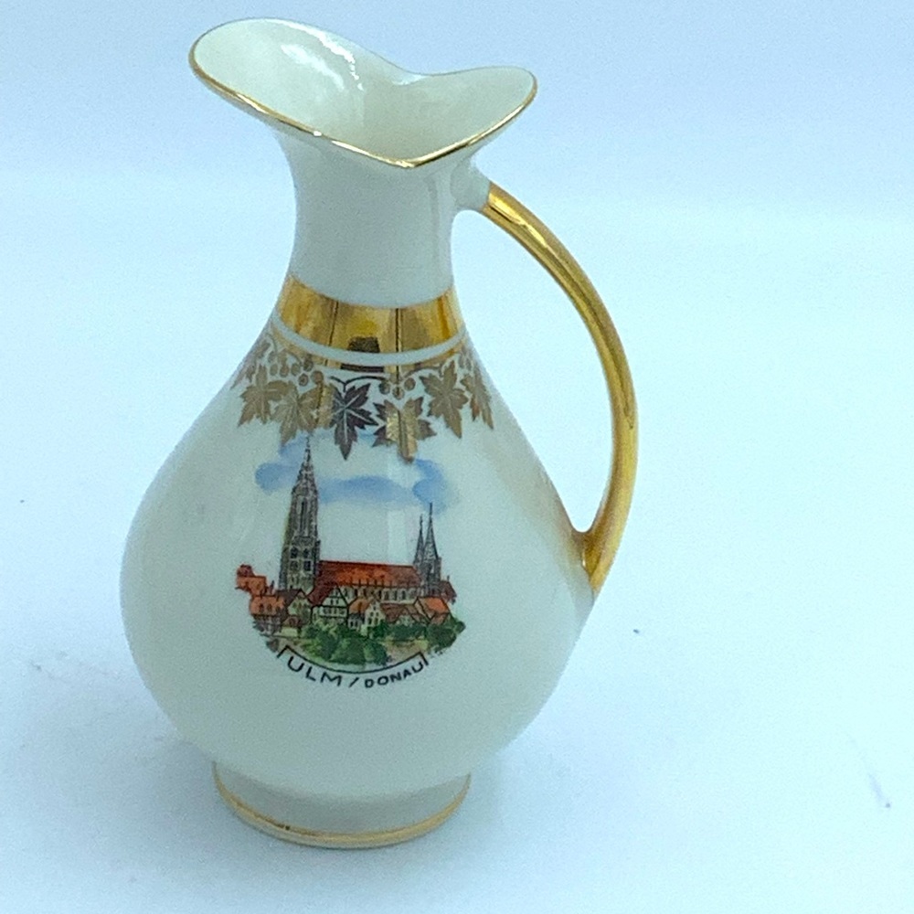 Vintage Handausgemalt Bavarian Small Pitcher/Vase